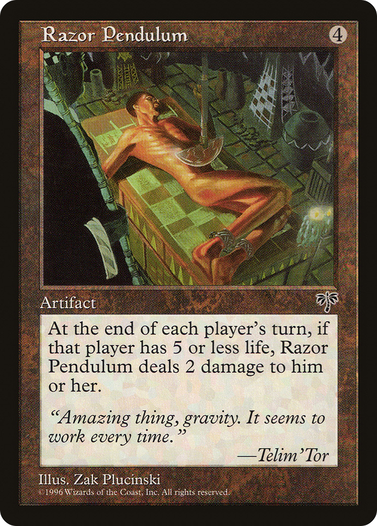 Razor Pendulum Card Image