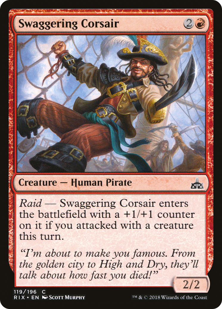 Swaggering Corsair Card Image