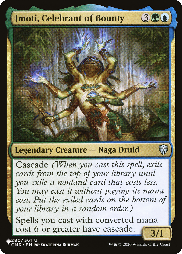 Imoti, Celebrant of Bounty Card Image