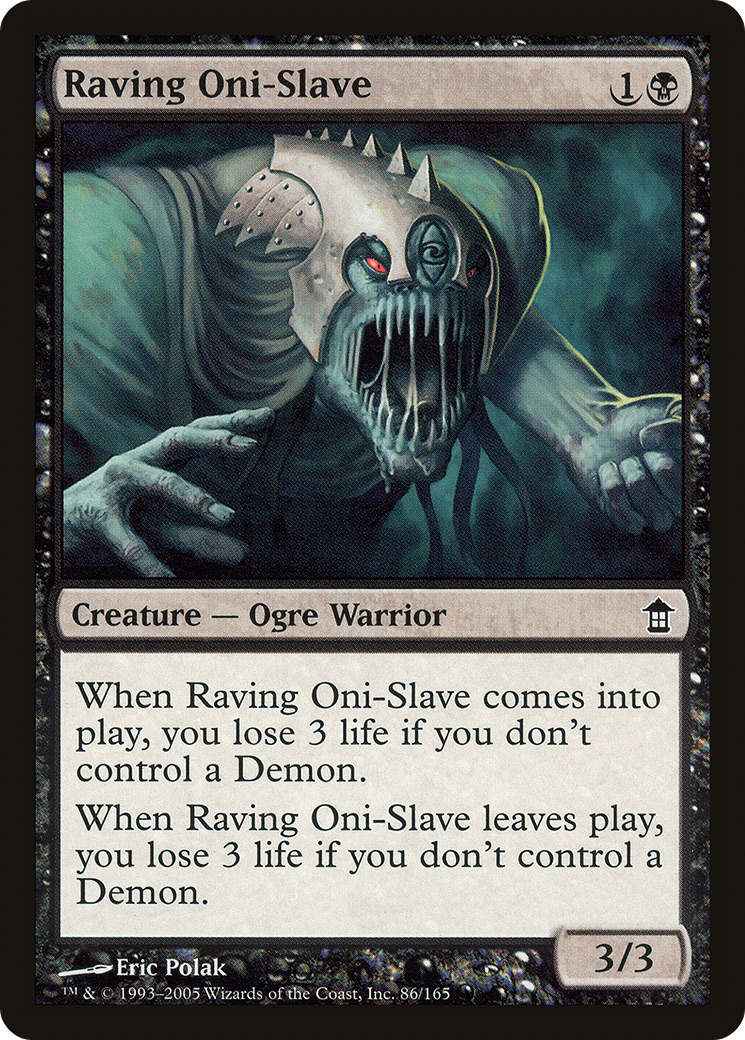 Raving Oni-Slave Card Image