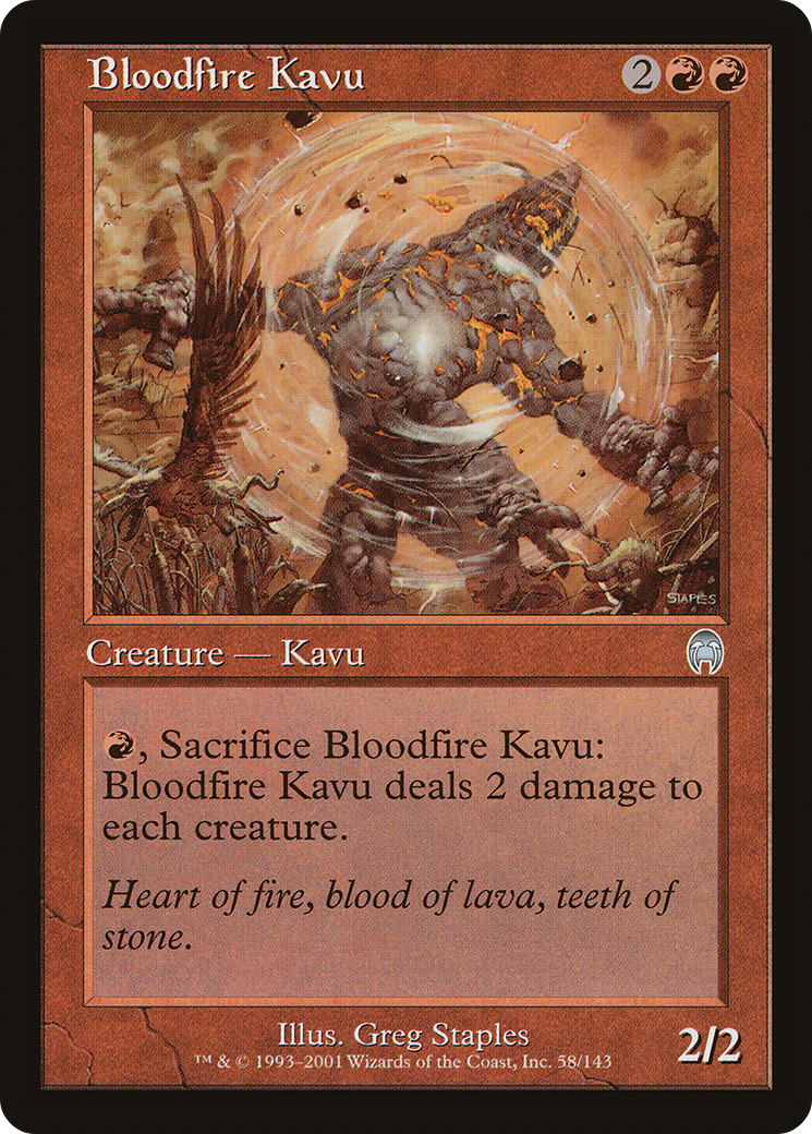 Bloodfire Kavu Card Image