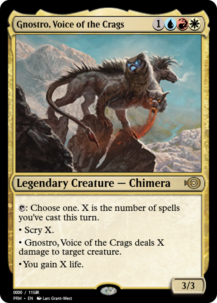 Gnostro, Voice of the Crags Card Image