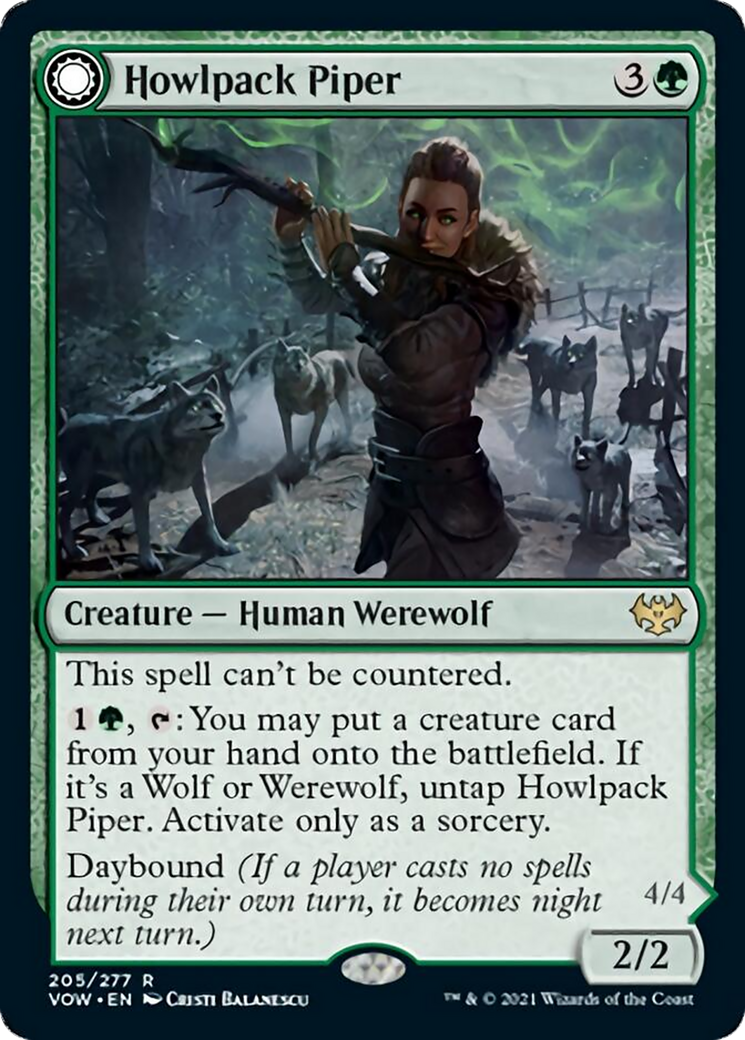 Howlpack Piper // Wildsong Howler Card Image