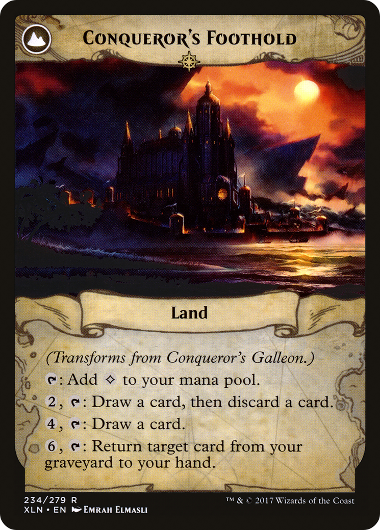 Conqueror's Galleon // Conqueror's Foothold Card Image