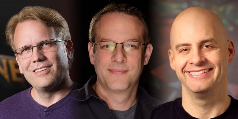 Eric Dodds, Jason Chayes, and Dustin Browder Left Blizzard