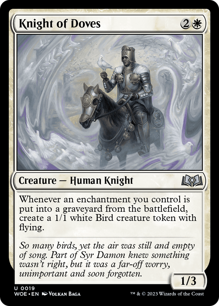 Knight of Doves Card Image