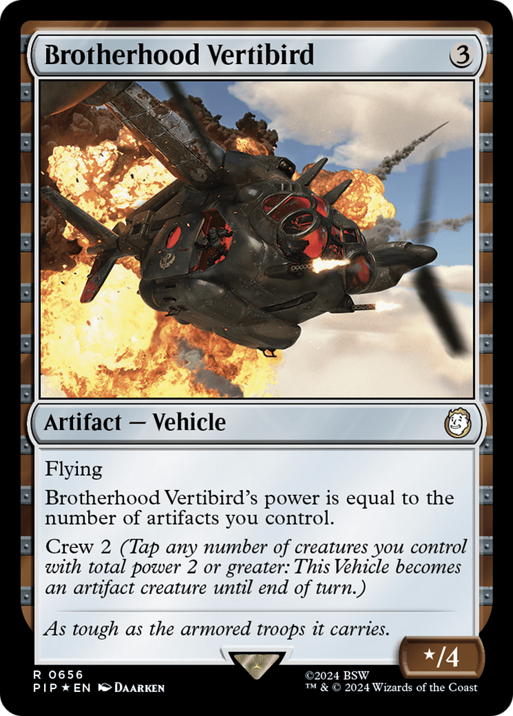 Brotherhood Vertibird Card Image
