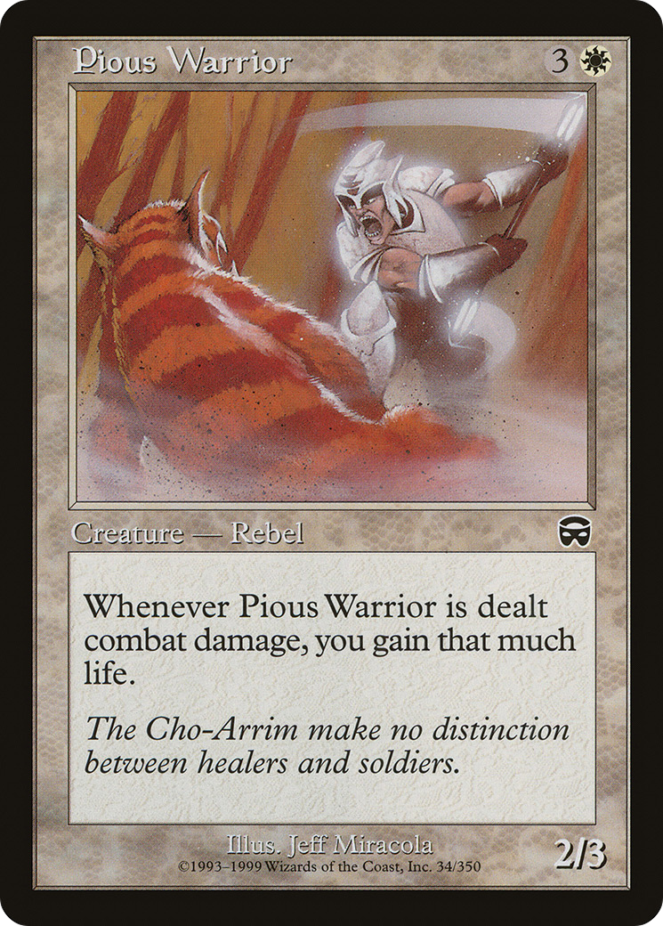 Pious Warrior Card Image