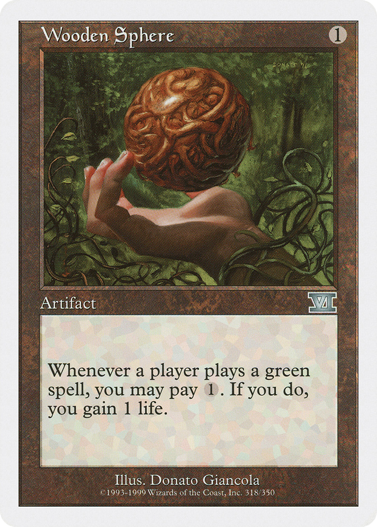 Wooden Sphere Card Image