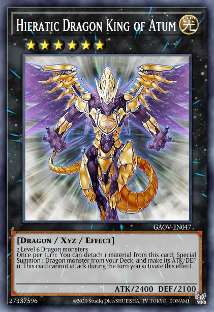 Hieratic Dragon King of Atum Card Image