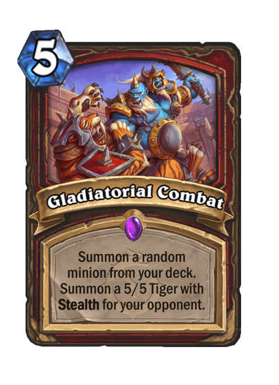 New Warrior Spell - Gladiatorial Combat