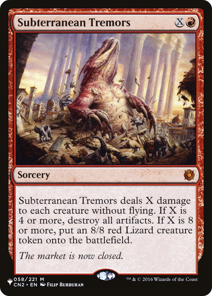 Subterranean Tremors Card Image