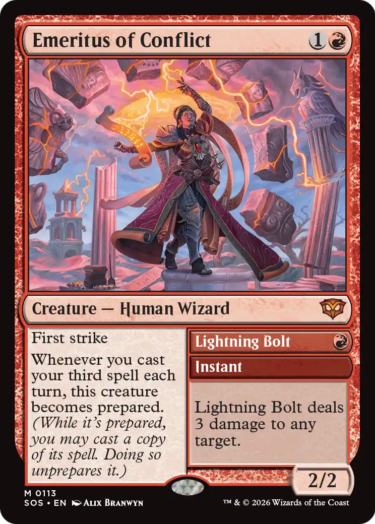 Lightning Bolt Magic: The Gathering card