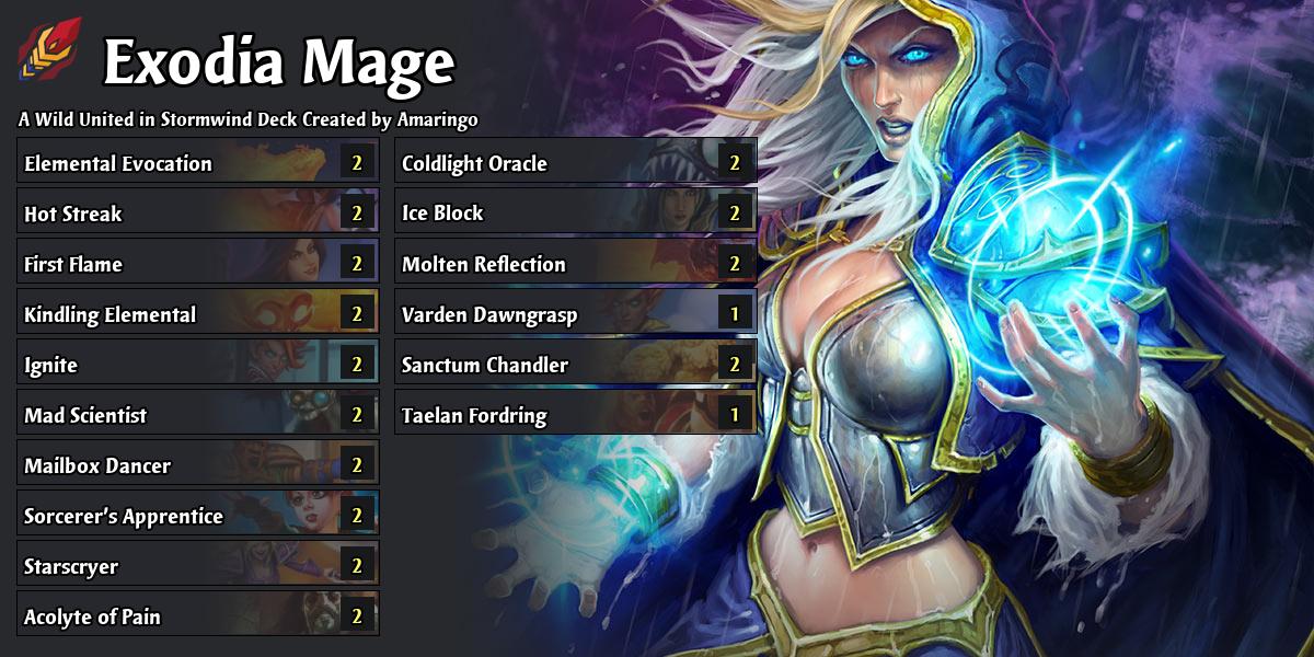 Legend New Fire APM Mage United in Stormwind Hearthstone Decks