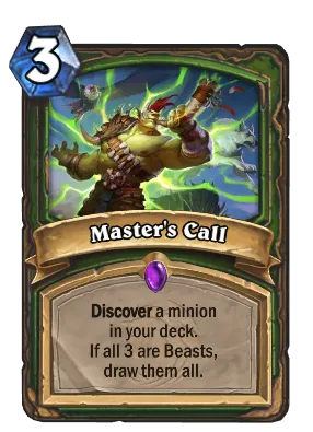 Master's Call Card Image
