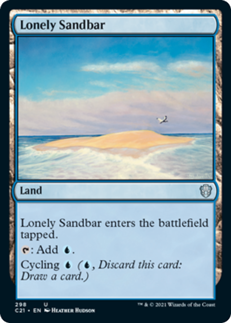 Lonely Sandbar Card Image