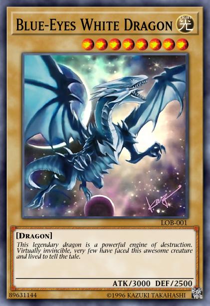 Blue-Eyes White Dragon Yu-Gi-Oh Card, Art 6