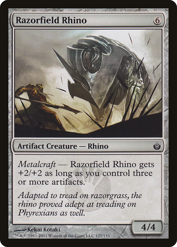 Razorfield Rhino Card Image