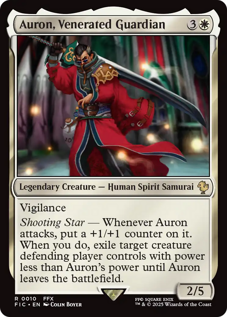 Auron, Venerated Guardian Card Image