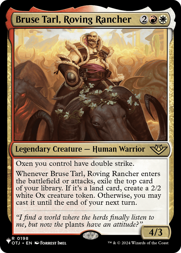 Bruse Tarl, Roving Rancher Card Image