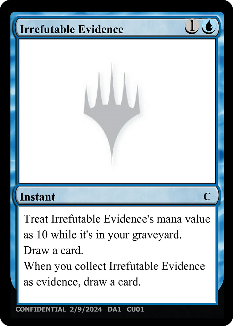 Irrefutable Evidence Card Image