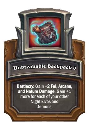 Unbreakable Backpack {0} Card Image