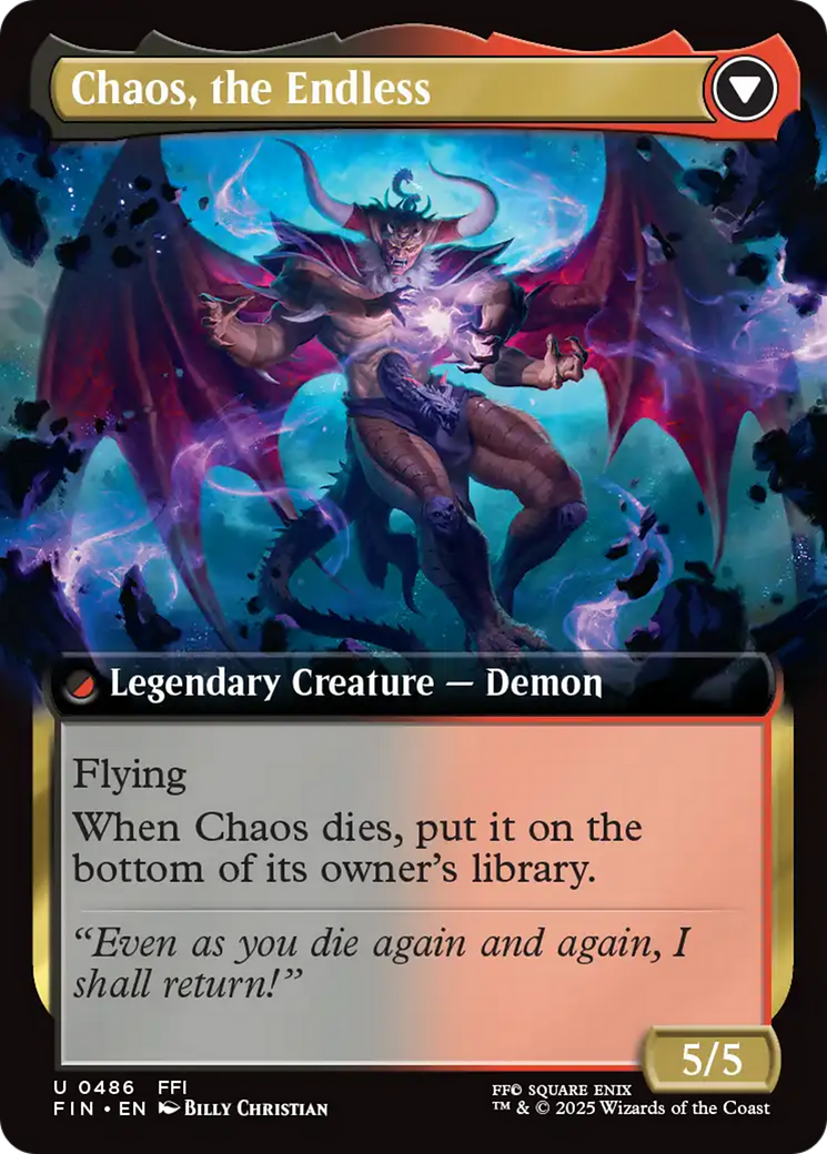 Garland, Knight of Cornelia // Chaos, the Endless Card Image