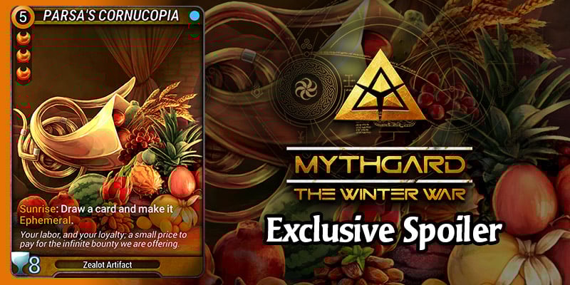 EXCLUSIVE Mythgard Card Spoiler for The Winter War - Parsa's Cornucopia