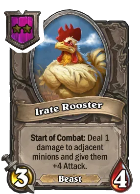 Irate Rooster Card Image