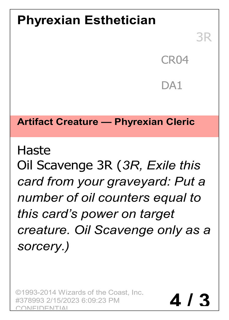 Phyrexian Esthetician Card Image