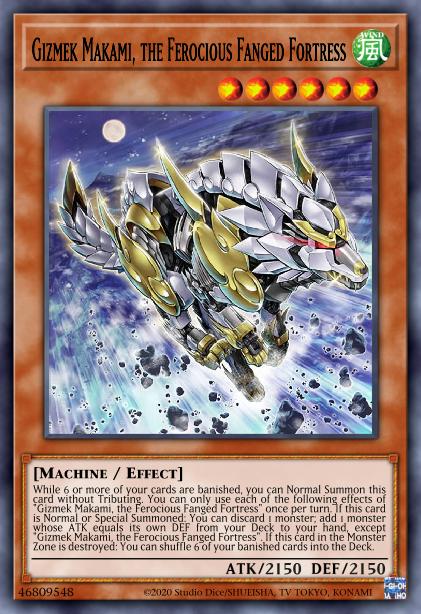 Gizmek Makami, the Ferocious Fanged Fortress Card Image