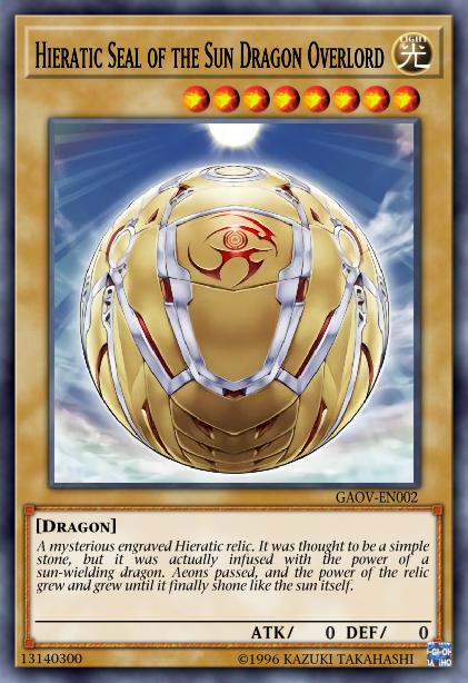 Hieratic Seal of the Sun Dragon Overlord Card Image