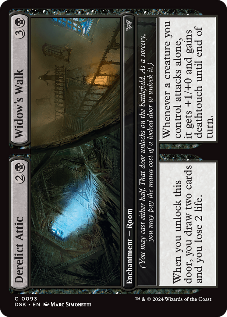 Derelict Attic // Widow's Walk Card Image