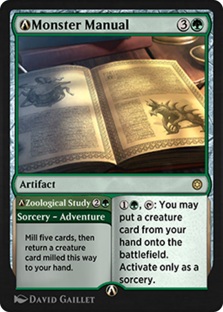 A-Monster Manual // A-Zoological Study Card Image