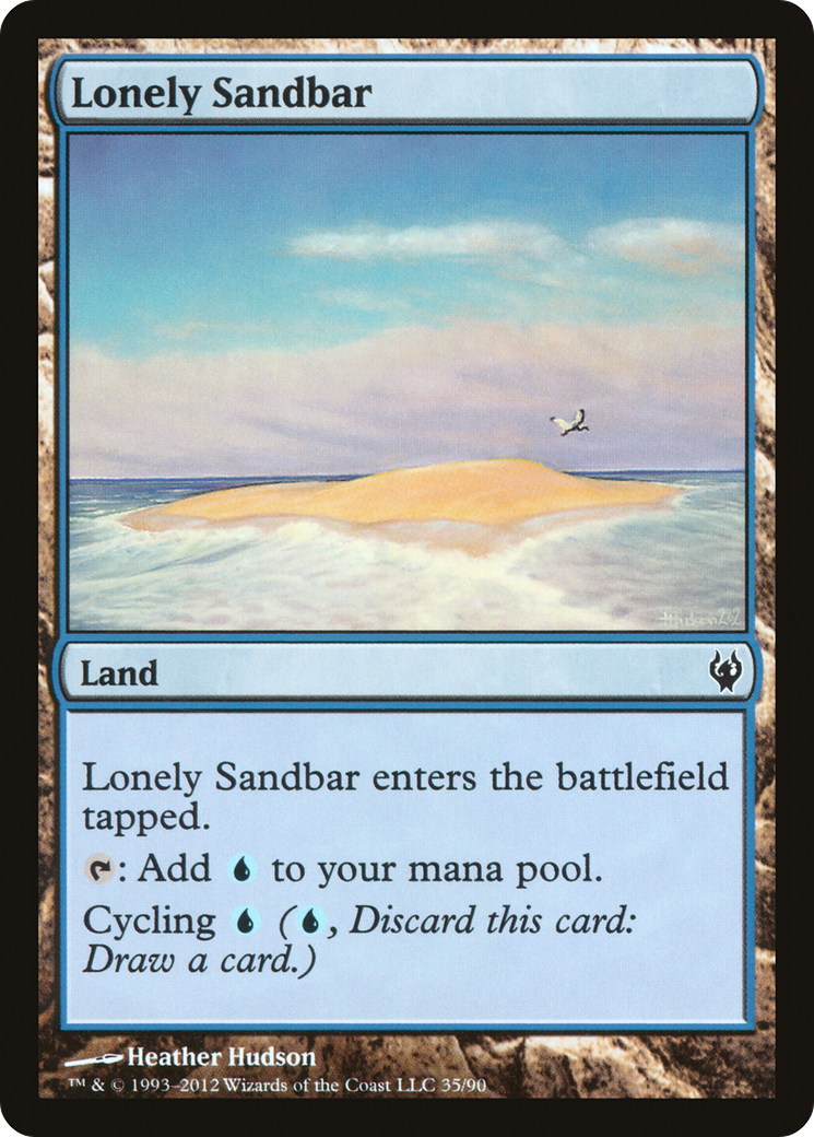 Lonely Sandbar Card Image