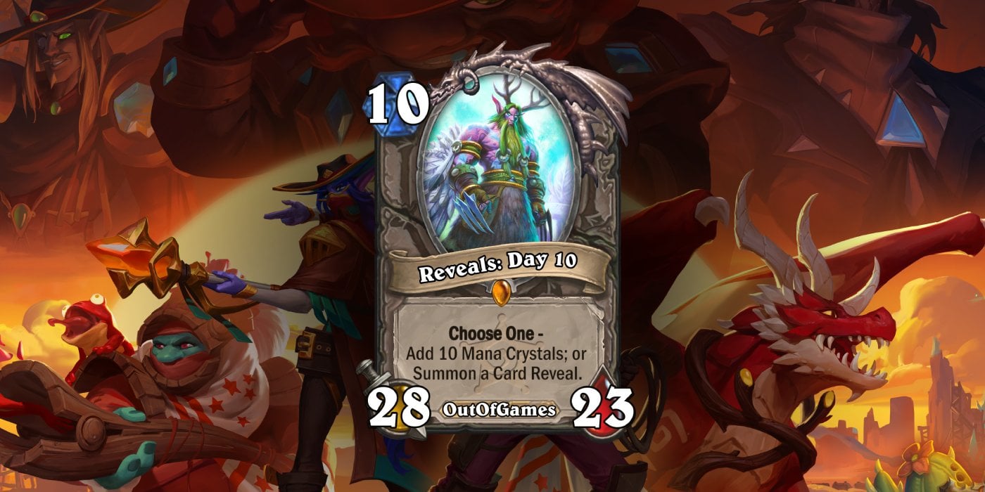 All Showdown in the Badlands Day 10 Hearthstone Card Reveals - October 28 -  Out of Games