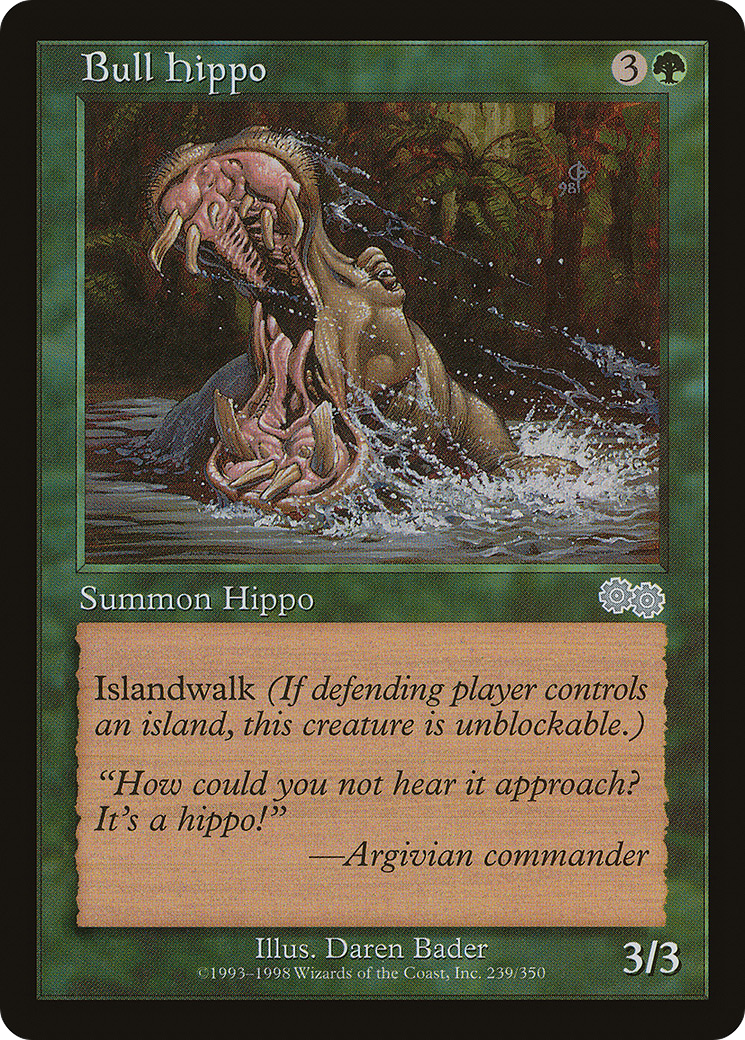 Bull Hippo Card Image