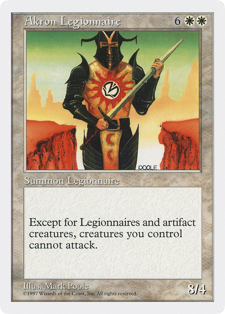 Akron Legionnaire Card Image