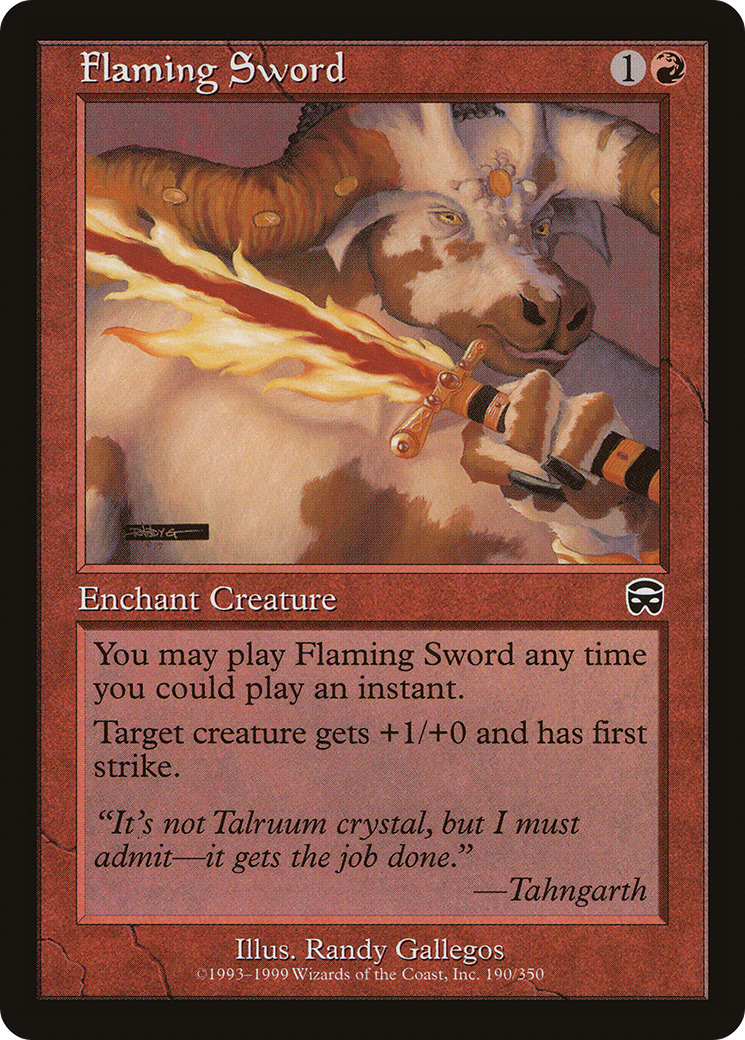 Flaming Sword Card Image