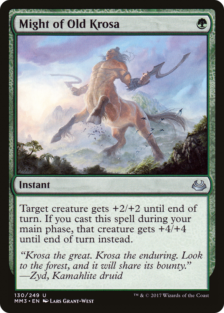 Might of Old Krosa Card Image