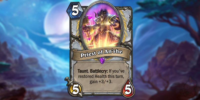 Tars Reveals a New Forged in the Barrens Priest Card - Priest of An'she