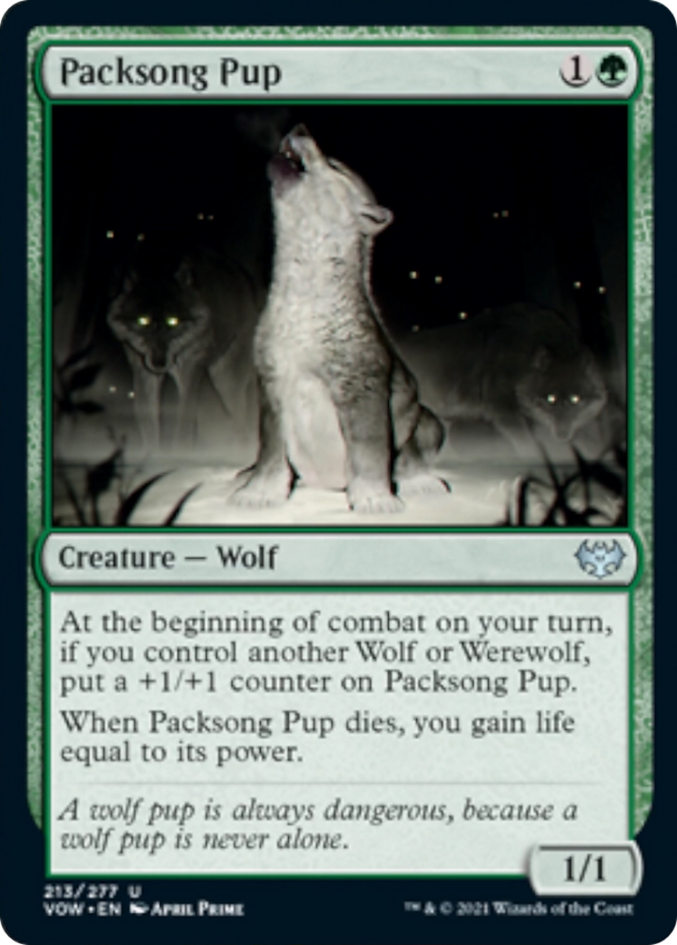 Packsong Pup Card Image