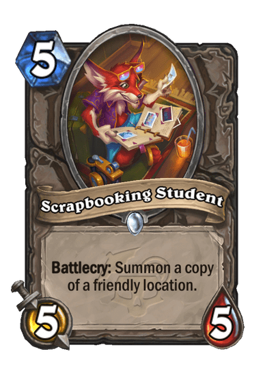 Scrapbooking Student Card Image