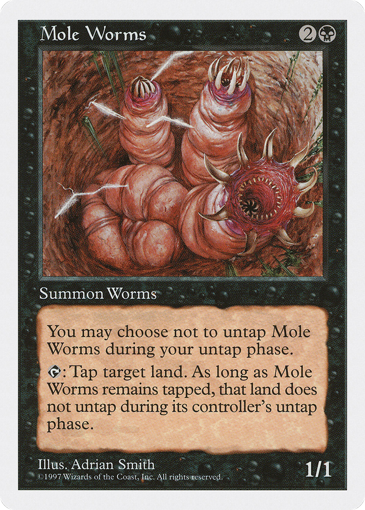 Mole Worms Card Image