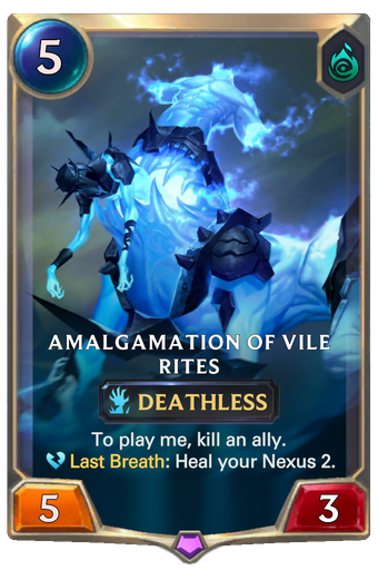 Amalgamation Of Vile Rites Card Image