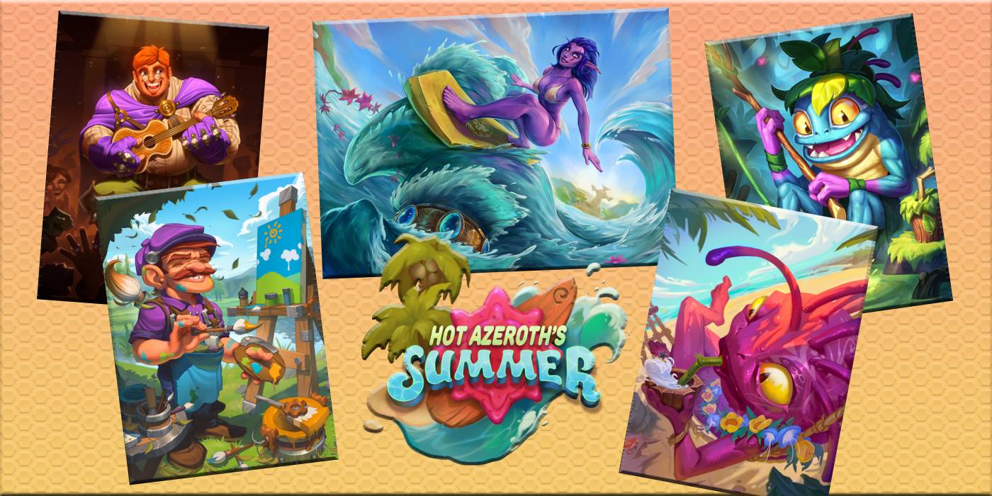 The Winners of Anton Zemskov's FanArt Brawl #15 'Hot Azeroth's Summer' - A Custom Hearthstone Art Competition!