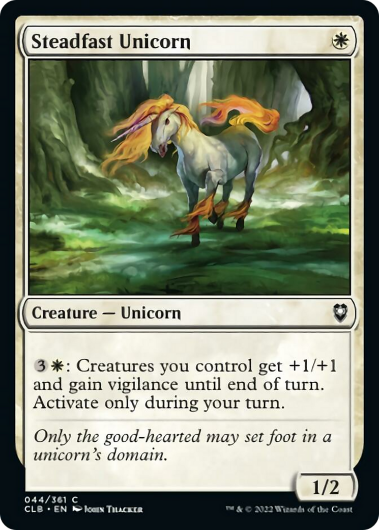 Steadfast Unicorn Card Image