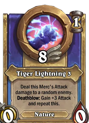 Tiger Lightning 3 Card Image