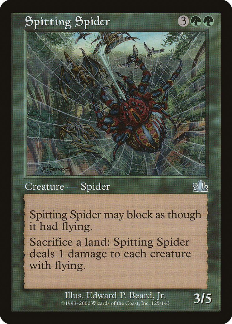 Spitting Spider Card Image