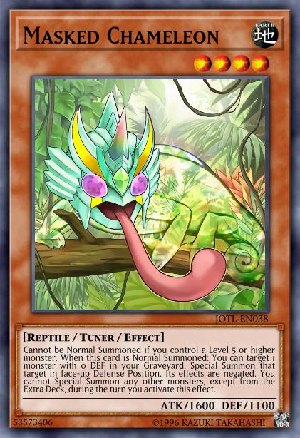 Masked Chameleon Card Image